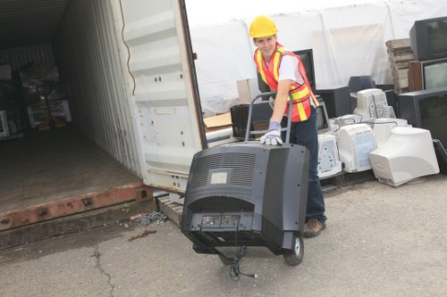 Secure document shredding during office clearance in Hornsey